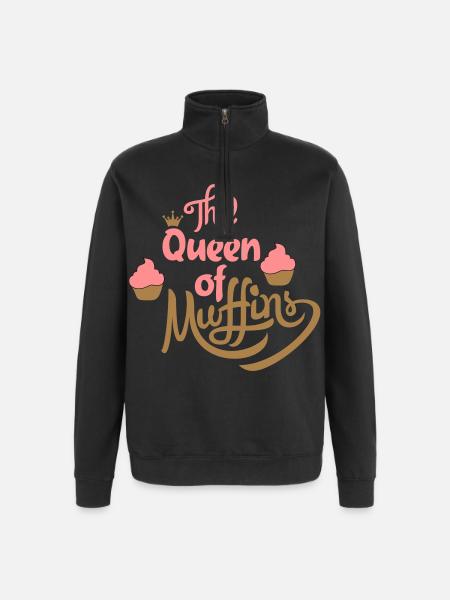 muffins - Quarter-Zip Sweatshirt - black