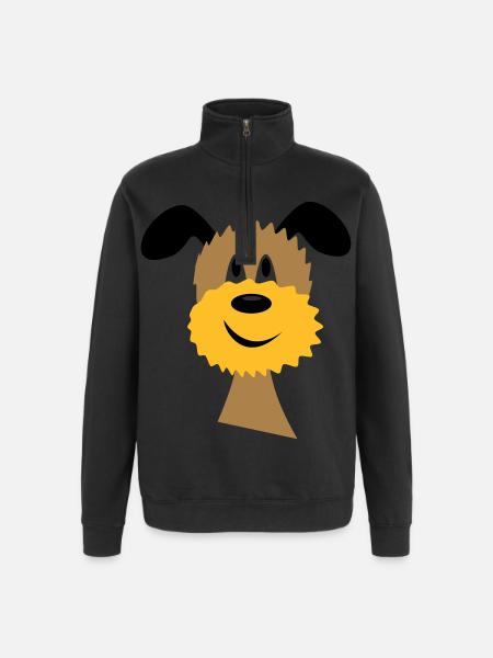 dog - Quarter-Zip Sweatshirt - black