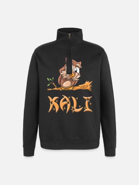 Owl Kali - Quarter-Zip Sweatshirt - black
