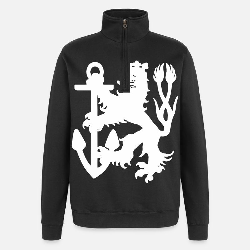 Dusseldorf - Dusseldorf Lion - Quarter-Zip Sweatshirt - black