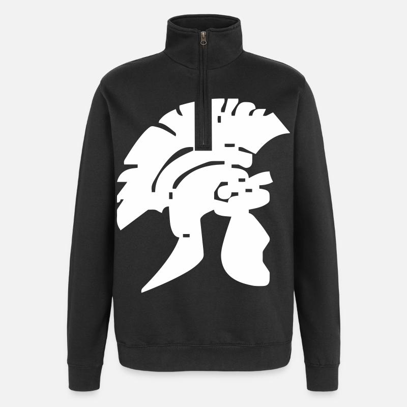Casque Romain - Design - Sweat à zip 1/4 - noir