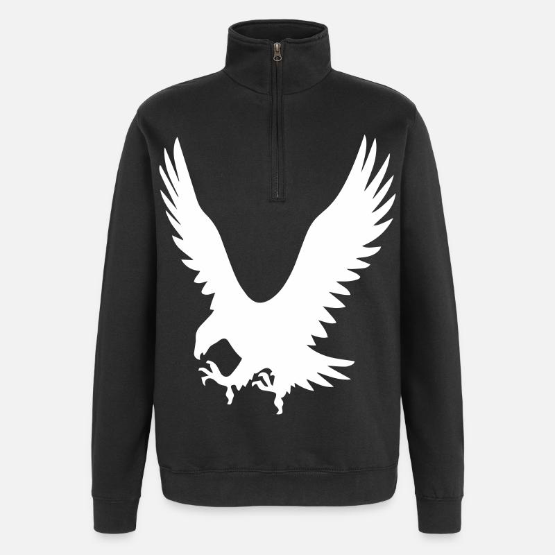 Les Eagles à l’attaque - Sweat à zip 1/4 - noir