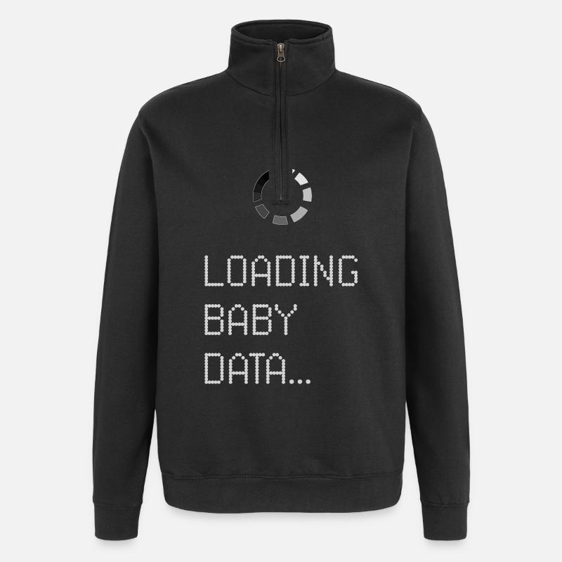 Loading Baby Data - Quarter-Zip-Sweatshirt - Schwarz