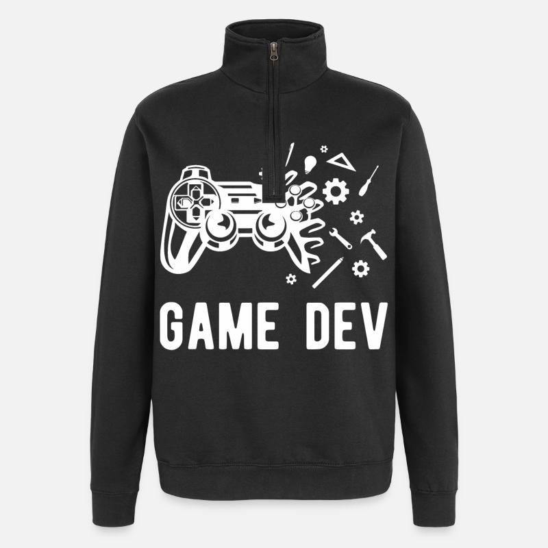 Game Dev - Quarter-Zip Sweatshirt - black