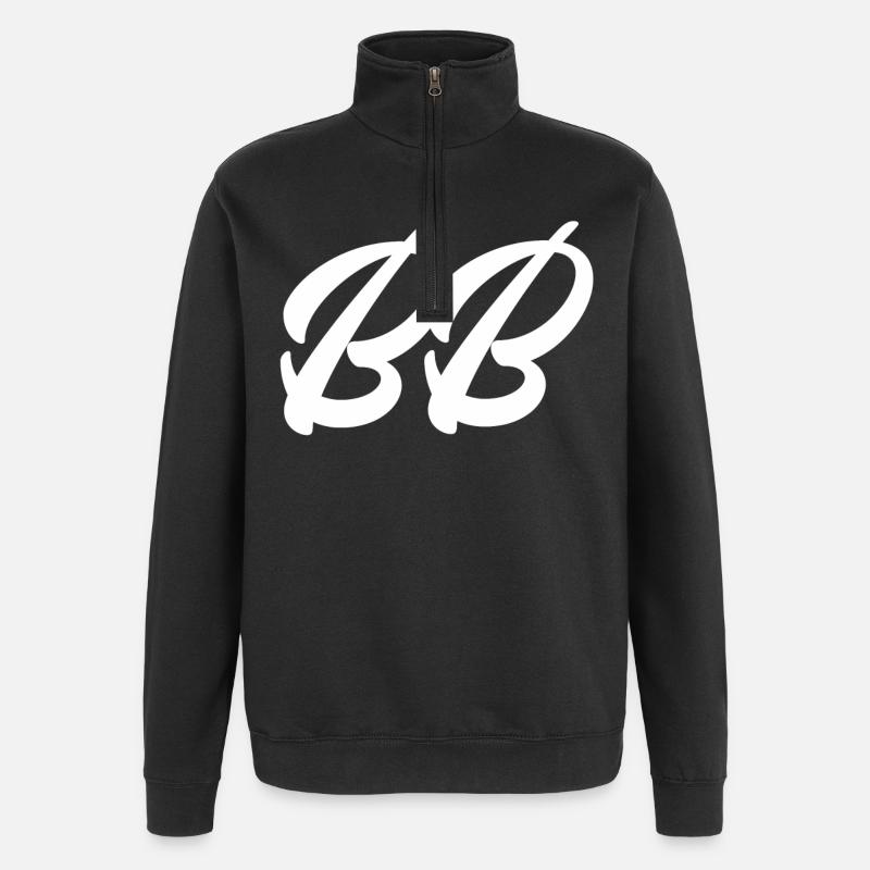 BB - Sweat à zip 1/4 - noir