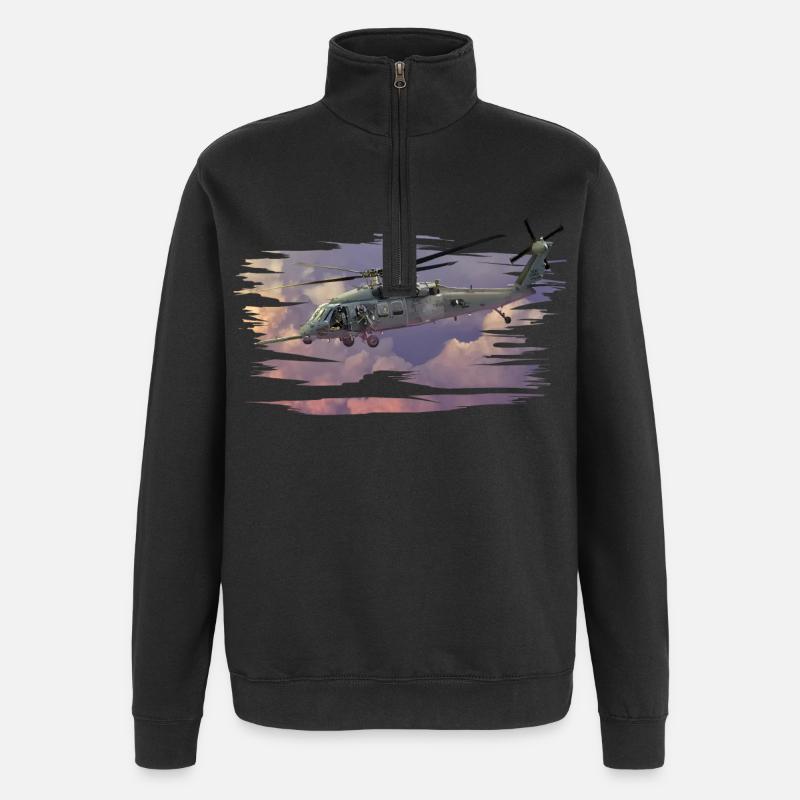 Helikopter - Quarter-Zip Sweatshirt - black