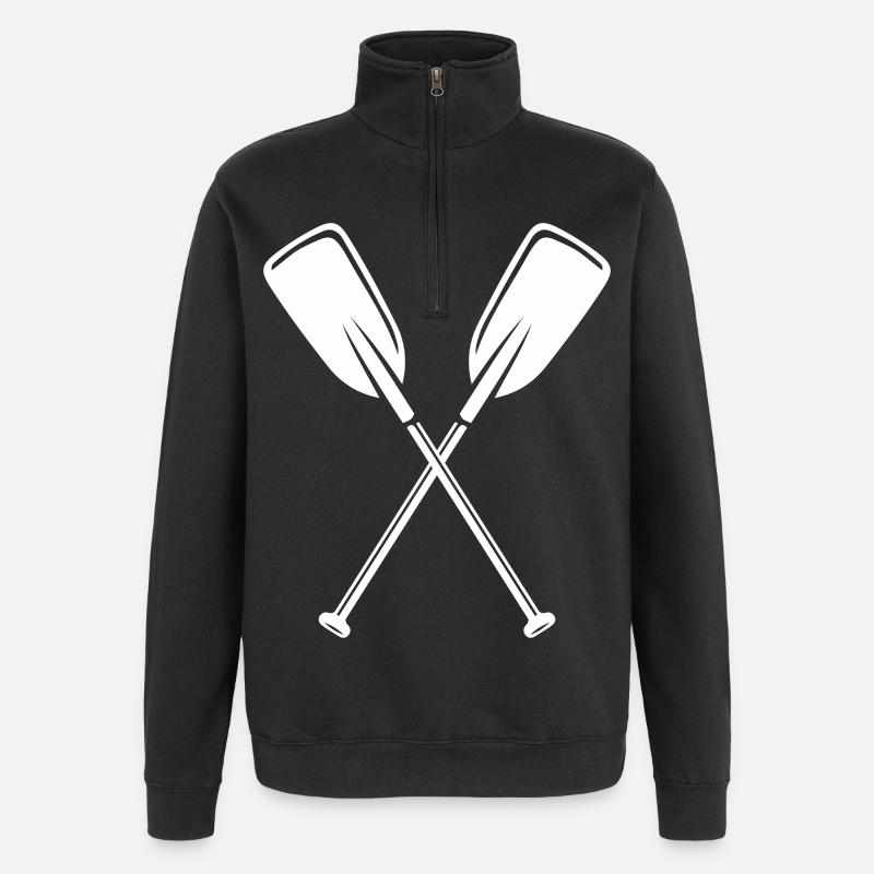 Paddel - Quarter-Zip-Sweatshirt - Schwarz