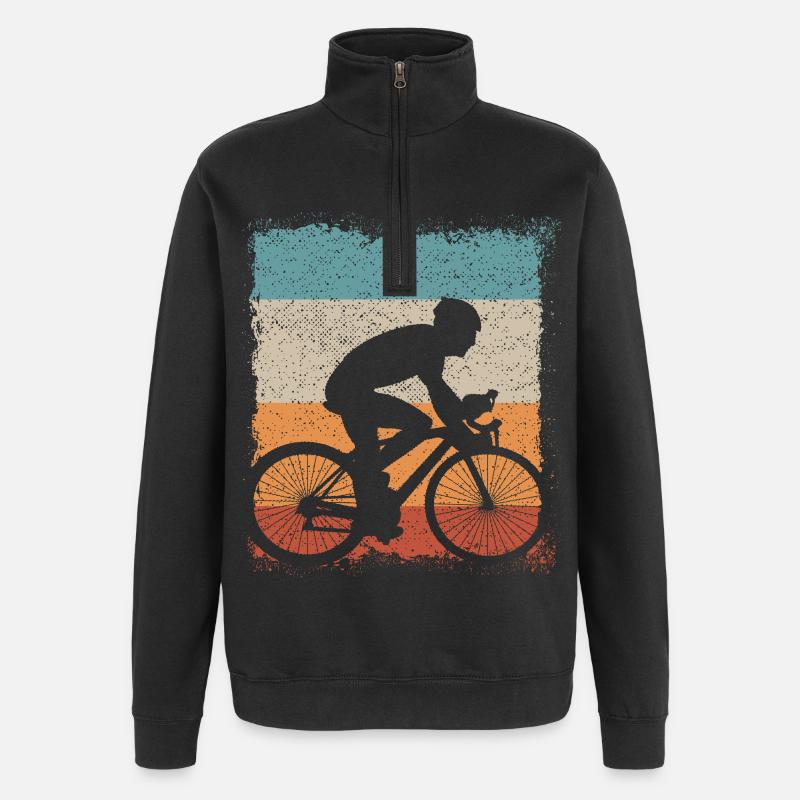 Cycling / Vélo / Vélo de course - Sweat à zip 1/4 - noir