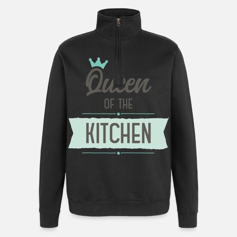 Cuire - Sweat à zip 1/4 - noir