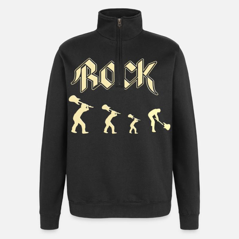 Rock - Quarter-Zip-Sweatshirt - Schwarz