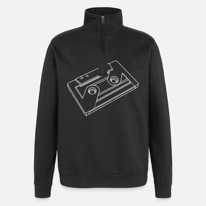 Mixtape - Sweat à zip 1/4 - noir