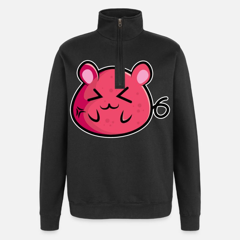 Mausi - Quarter-Zip-Sweatshirt - Schwarz