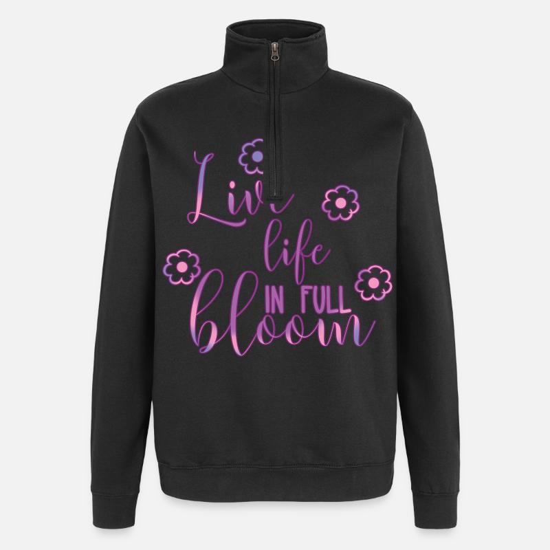 spring - Quarter-Zip Sweatshirt - black