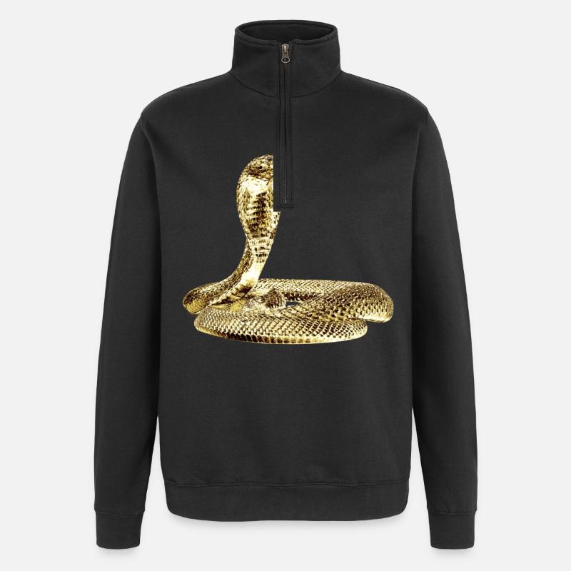 Cobra à l’attaque de Black - Sweat à zip 1/4 - noir