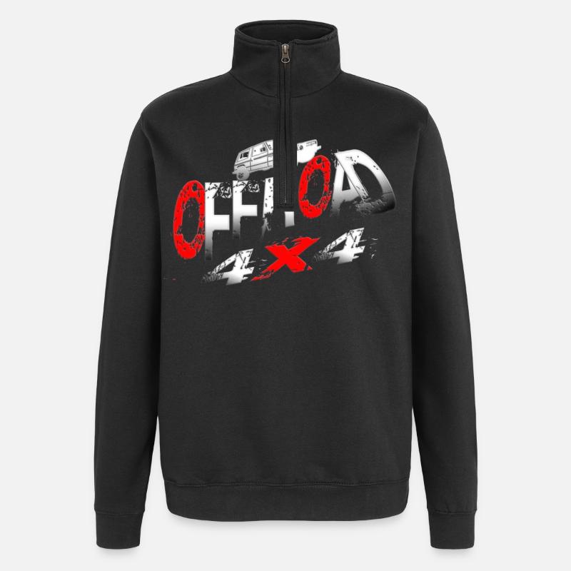 Véhicule hors route 4x4 - Sweat à zip 1/4 - noir