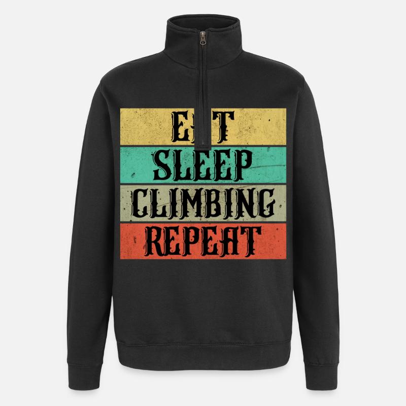 Escalade escalade - Sweat à zip 1/4 - noir