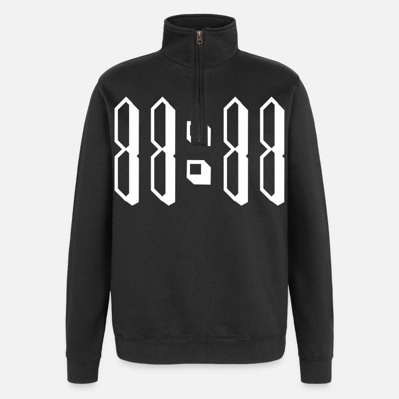 11:11 eleven o'clock eleven - Quarter-Zip Sweatshirt - black