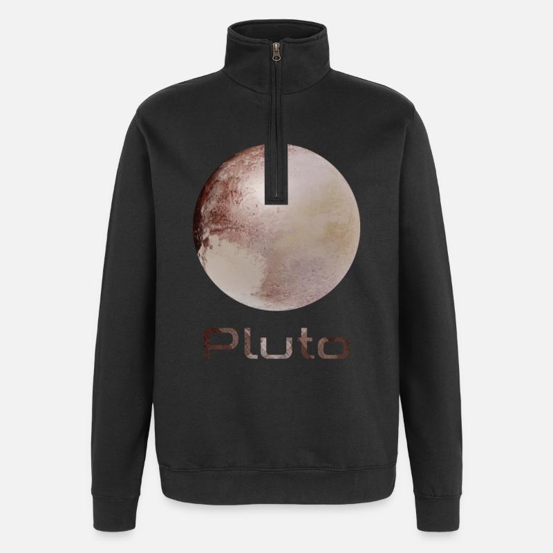 Pluto - Sweat à zip 1/4 - noir