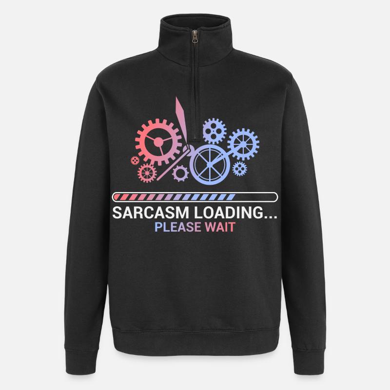 computer - Quarter-Zip Sweatshirt - black