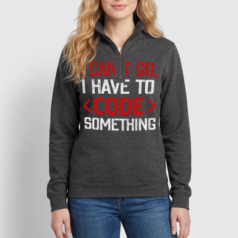 Programmierer , Nerd , Computer Code Quarter-Zip-Sweatshirt