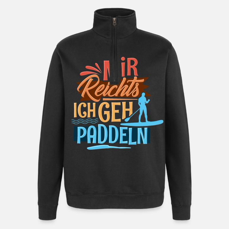 Stand up paddle - Sweat à zip 1/4 - noir