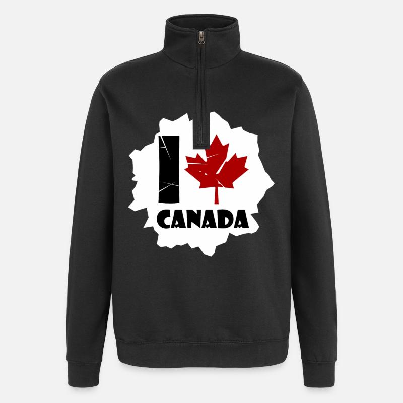 Canada - Sweat à zip 1/4 - noir