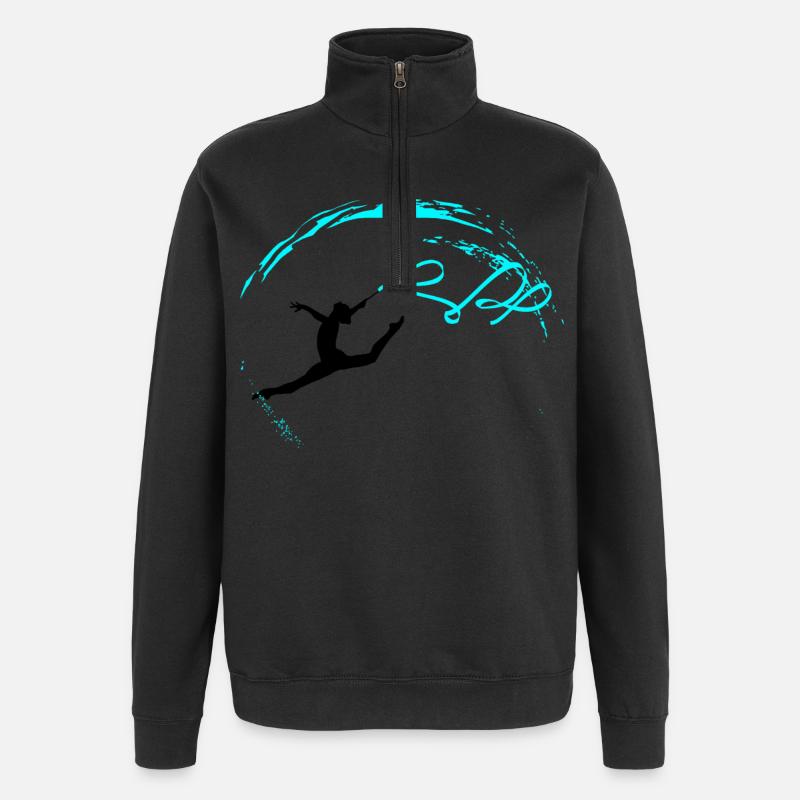 Rhythmic gymnastics - Quarter-Zip Sweatshirt - black