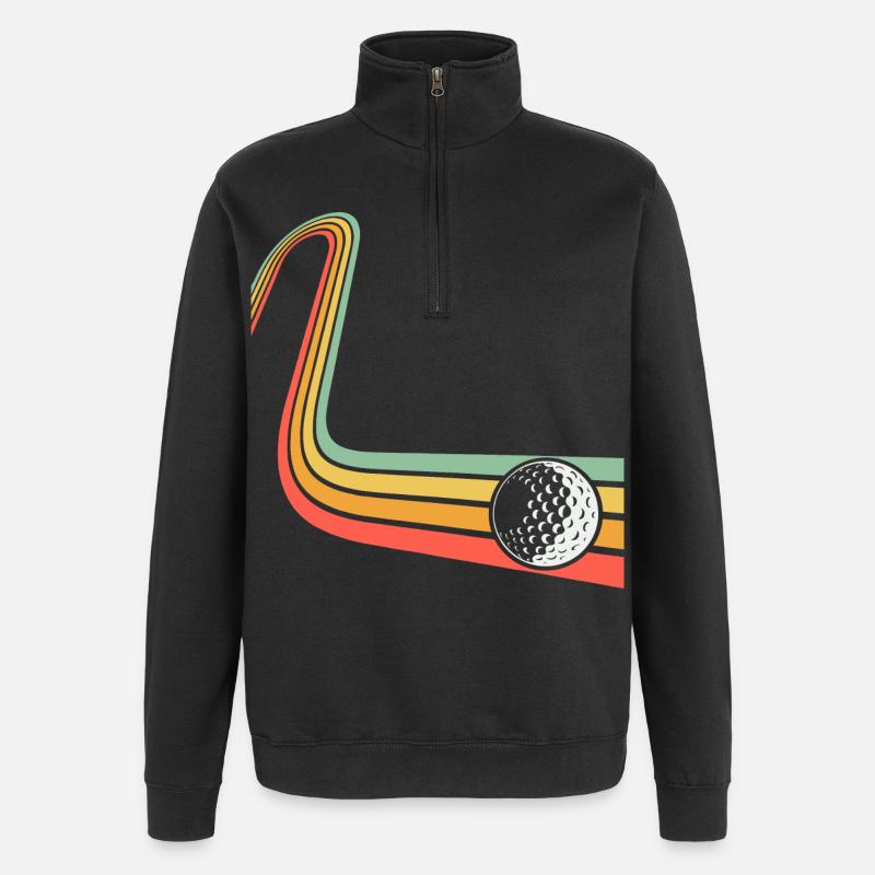 Golf - Sweat à zip 1/4 - noir