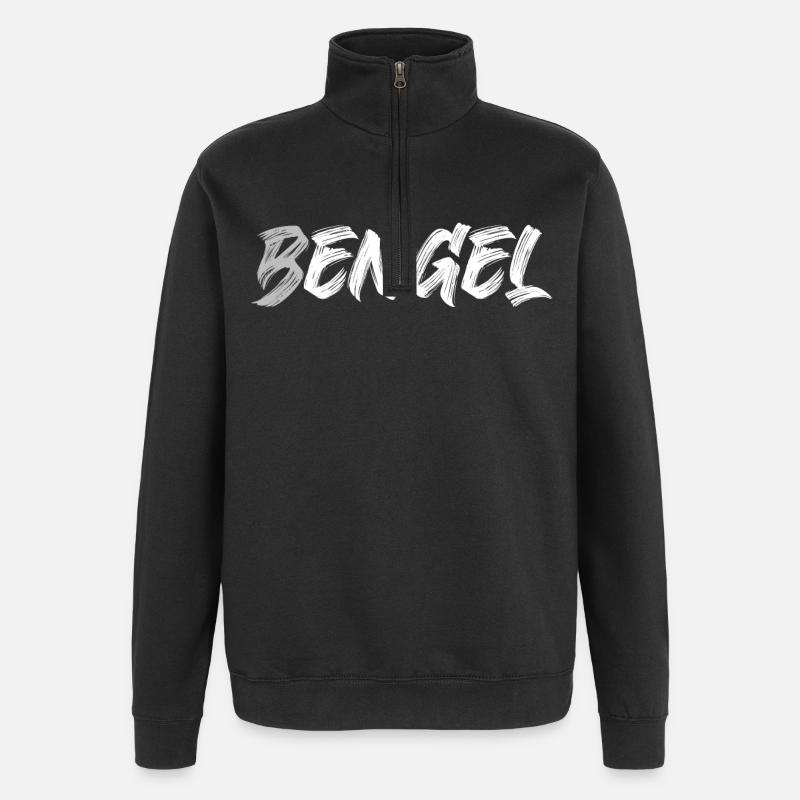 Bengel - Quarter-Zip-Sweatshirt - Schwarz