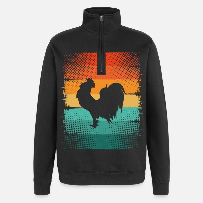 Hahn - Sweat à zip 1/4 - noir