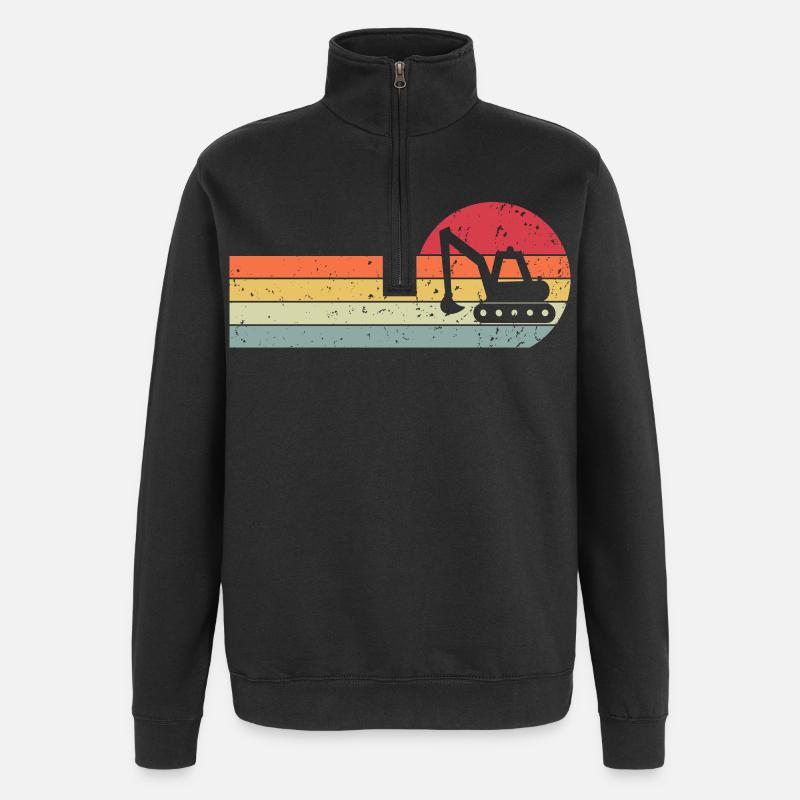 Bagger - Quarter-Zip-Sweatshirt - Schwarz