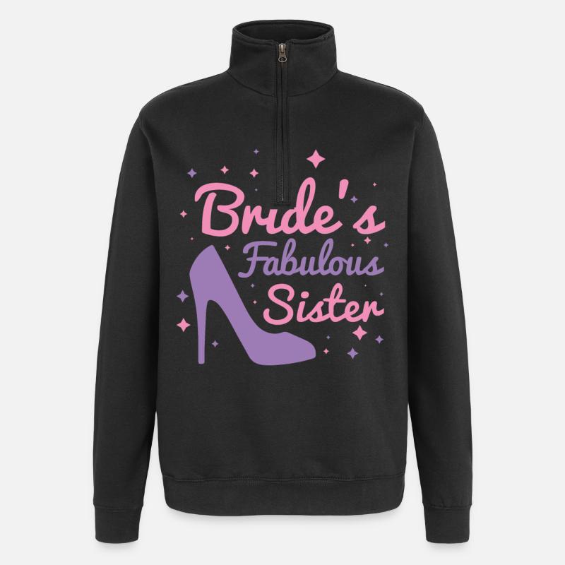 Die fabelhafte Schwester der Braut - Quarter-Zip-Sweatshirt - Schwarz