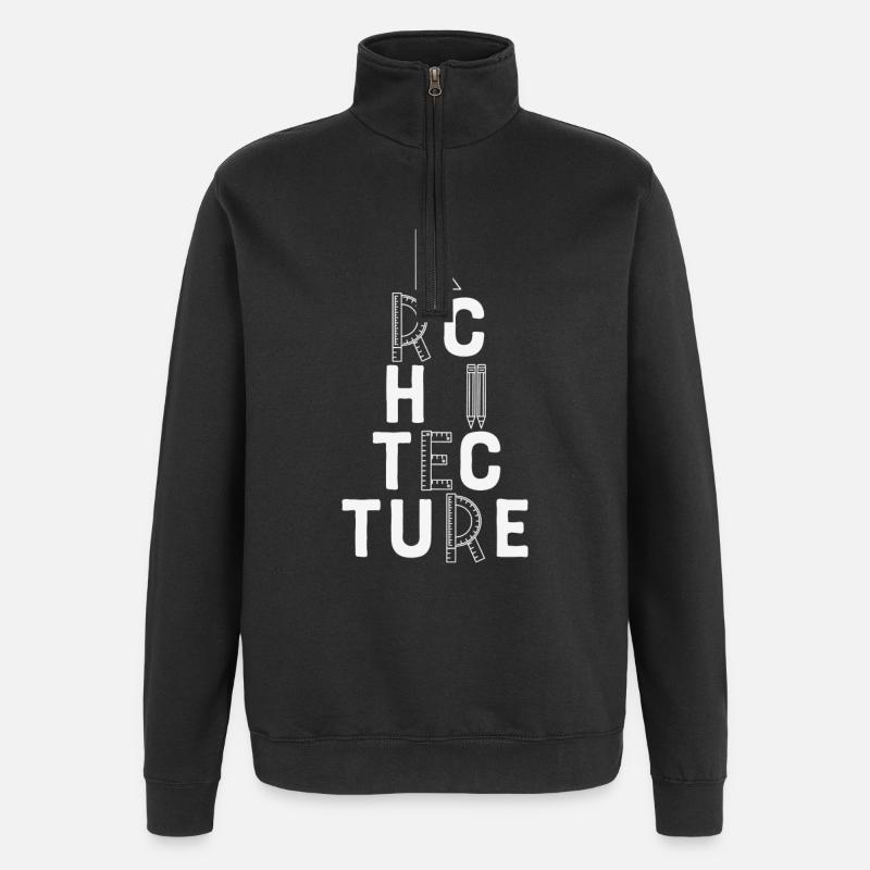 Architecture Architect Student - Quarter-Zip Sweatshirt - black