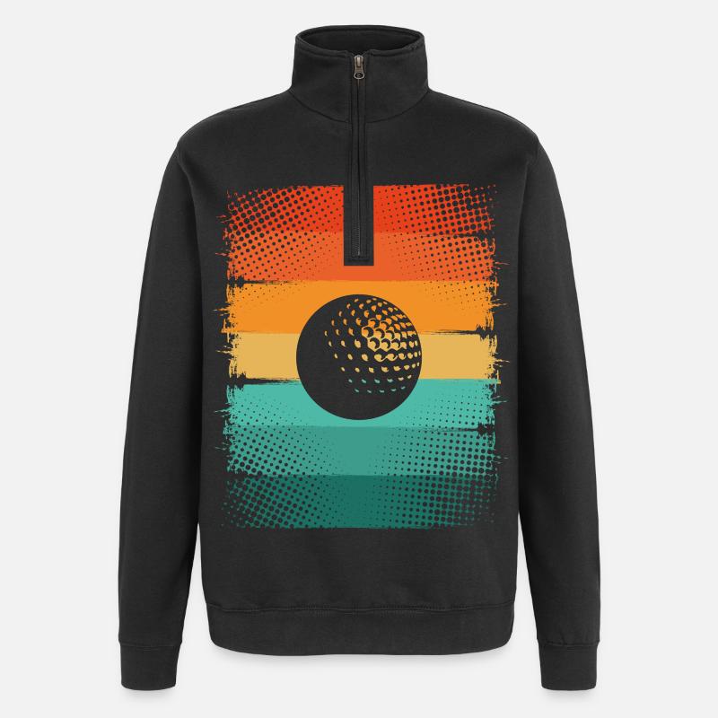Balle de golf - Sweat à zip 1/4 - noir
