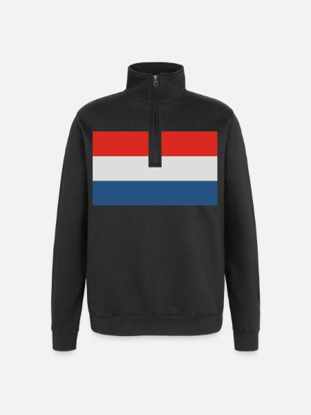 Holland - Quarter-Zip Sweatshirt - black