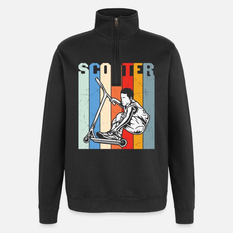Scooter Citation Stunt Scooter Design - Sweat à zip 1/4 - noir