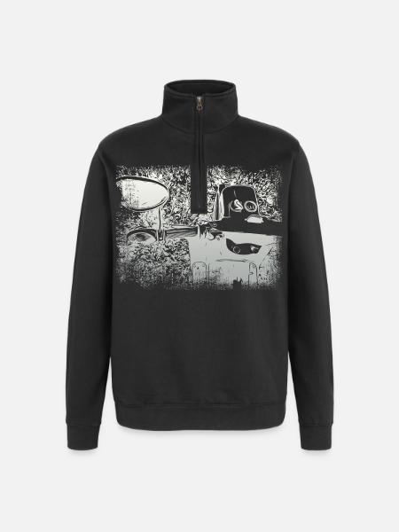 Simson Swallow KR51 - Quarter-Zip Sweatshirt - black