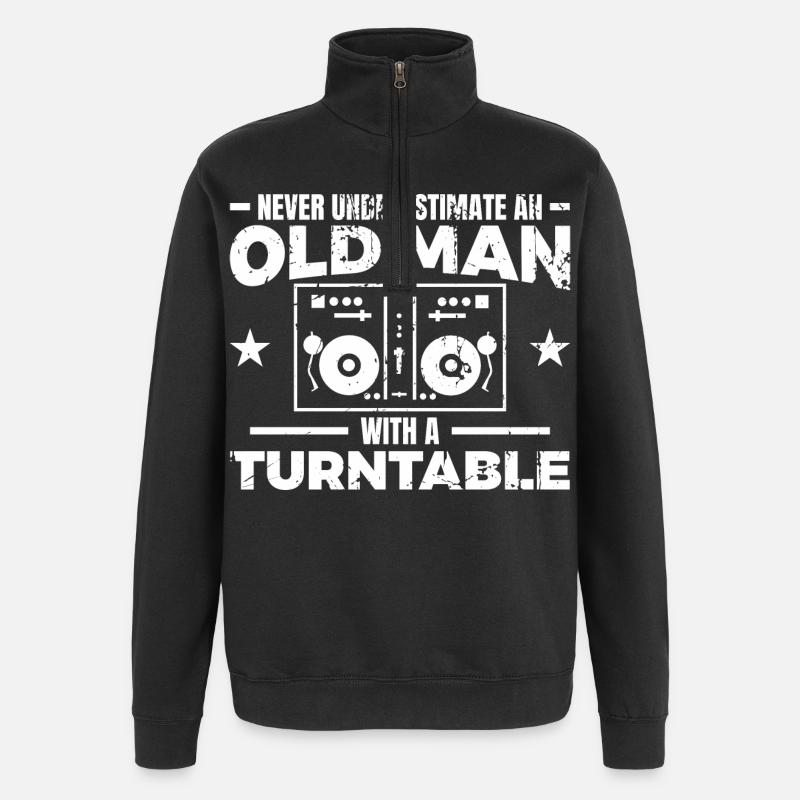 DJ Father - Quarter-Zip Sweatshirt - black