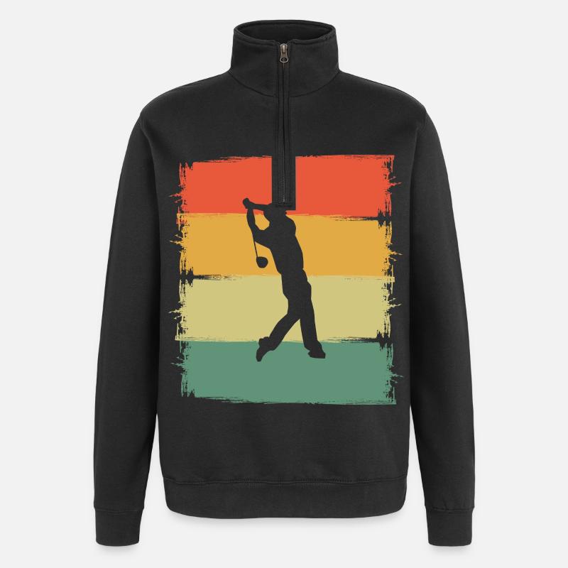 Golf Golfer - Quarter-Zip Sweatshirt - black
