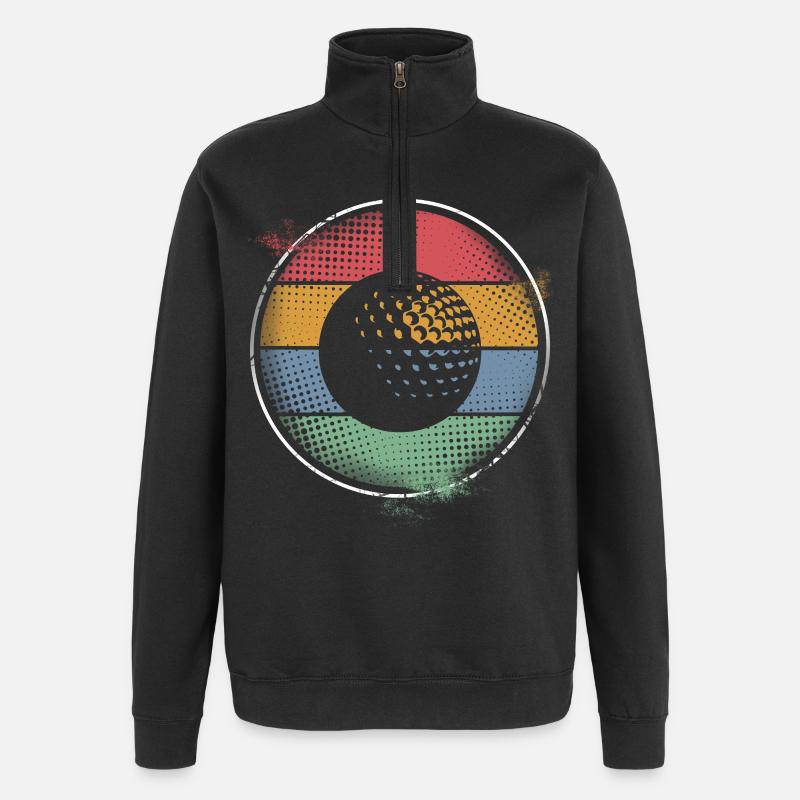 Balle de golf Golf - Sweat à zip 1/4 - noir