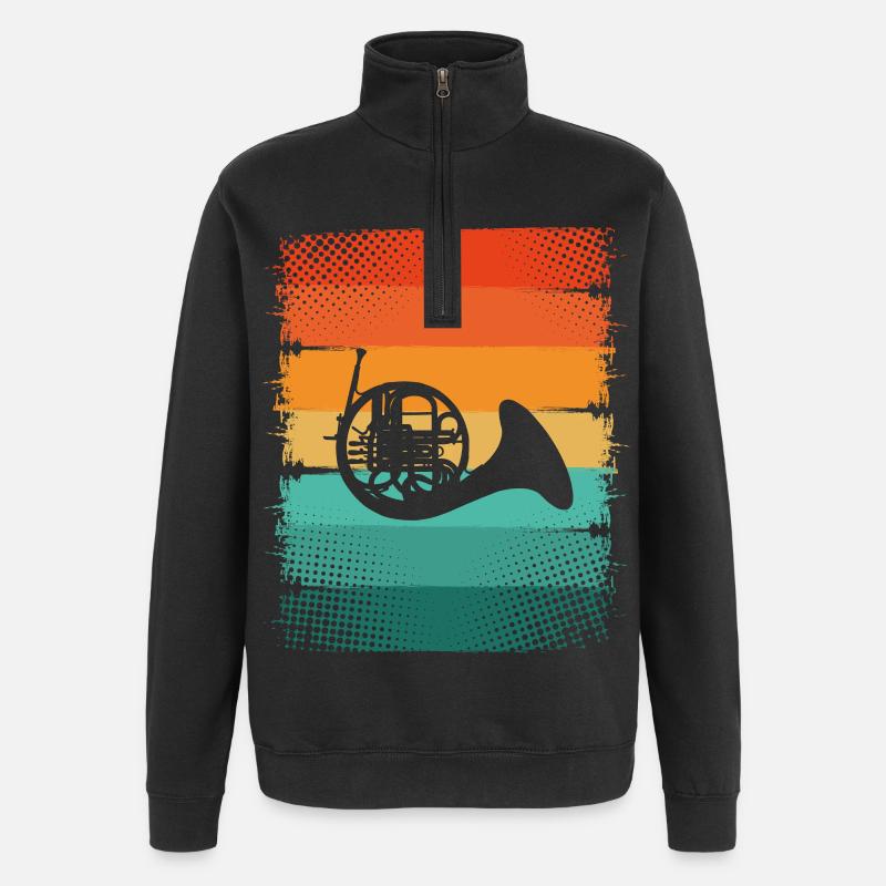 Bugle - Quarter-Zip Sweatshirt - black