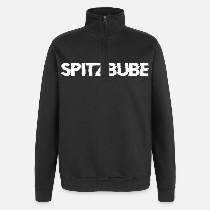 Spitzbube - Quarter-Zip-Sweatshirt - Schwarz