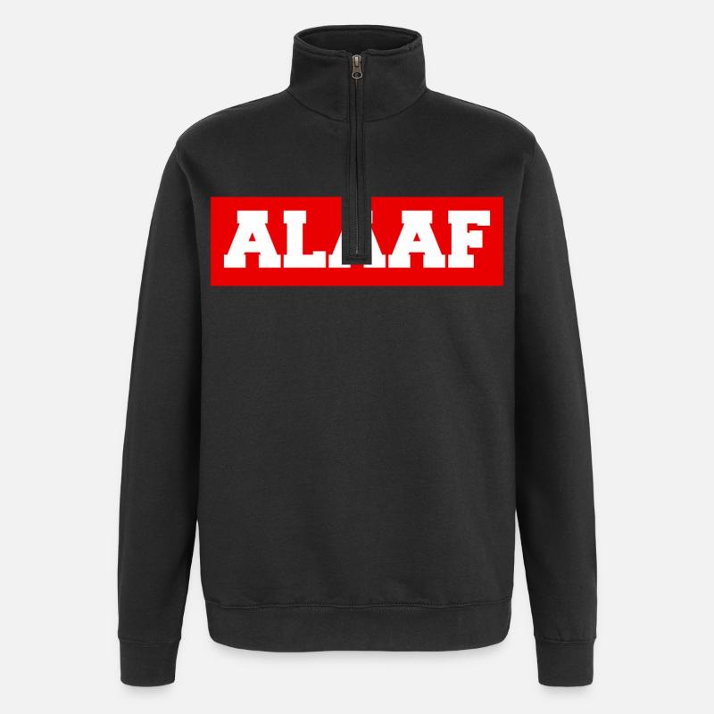 ALAAF - Quarter-Zip-Sweatshirt - Schwarz