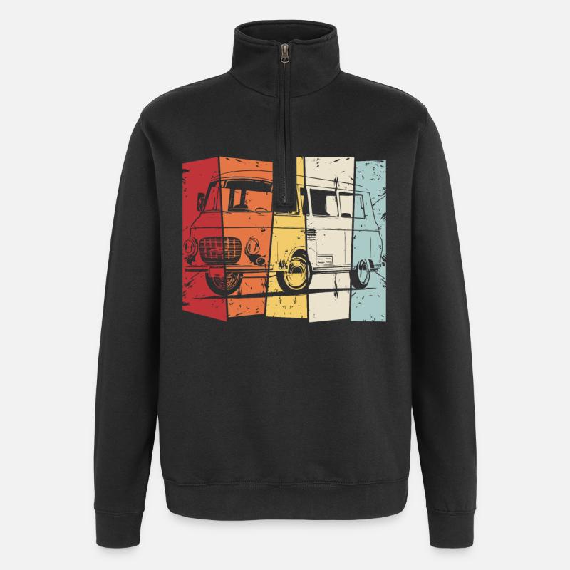 Barkas - Sweat à zip 1/4 - noir