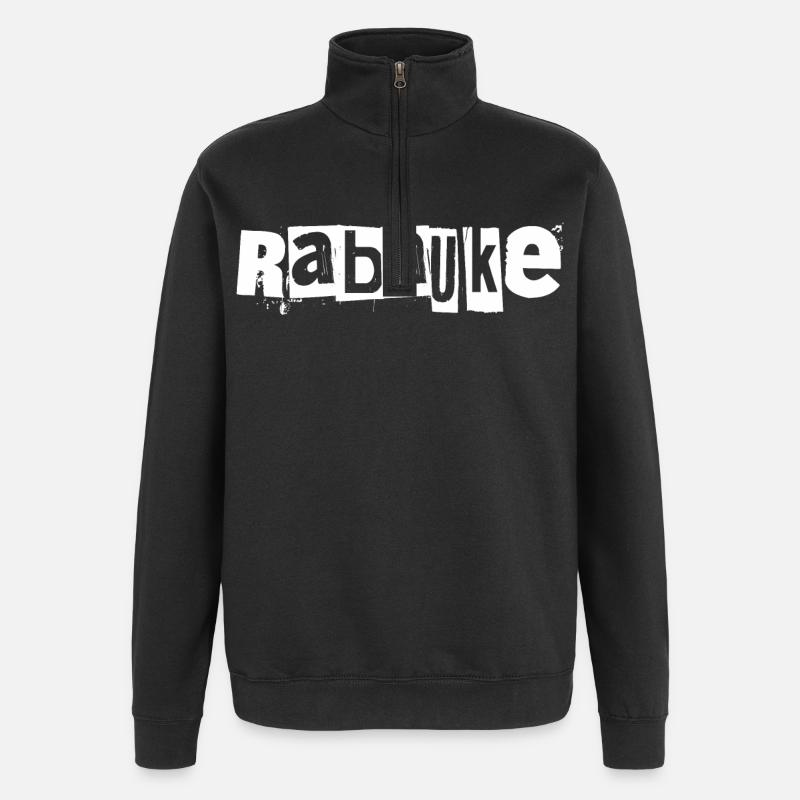 Rabauke - Quarter-Zip-Sweatshirt - Schwarz
