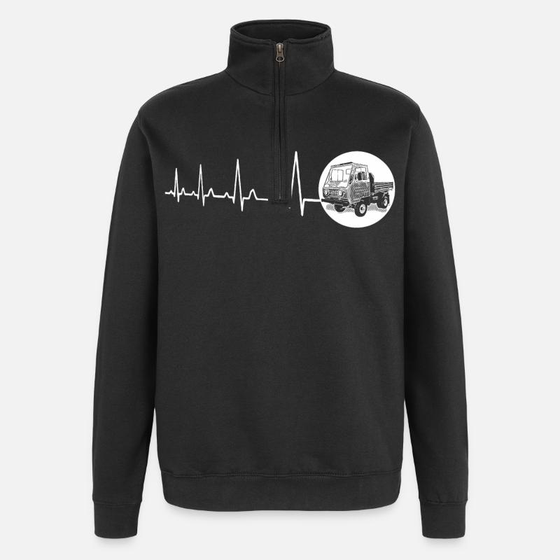 Herzschlag - Multicar M25 - Quarter-Zip-Sweatshirt - Schwarz