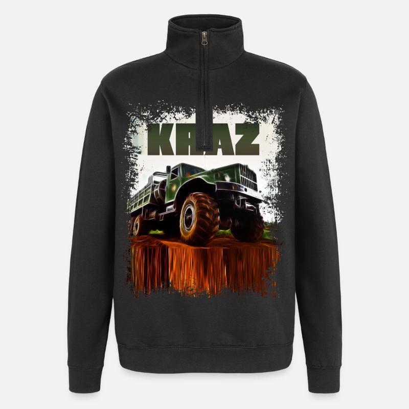 KRAZ LKW - Quarter-Zip-Sweatshirt - Schwarz