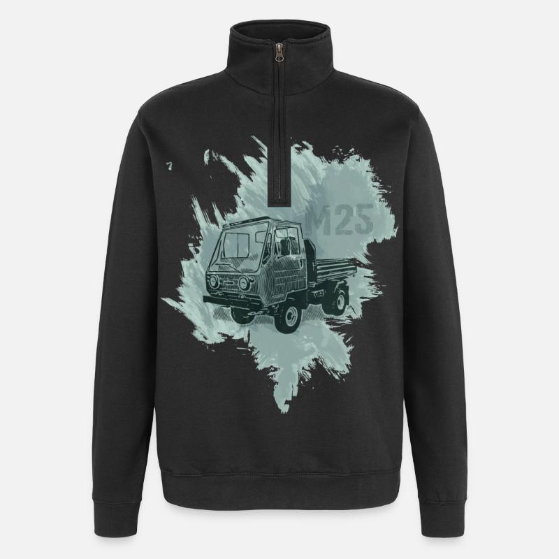 M25 Multicar - Quarter-Zip Sweatshirt - black