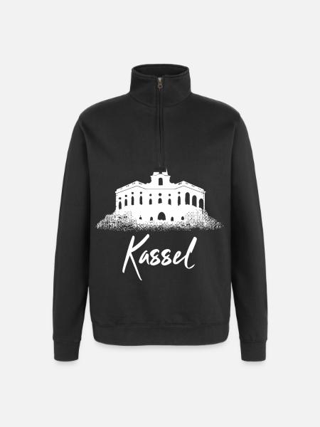 Kassel - Sweat à zip 1/4 - noir