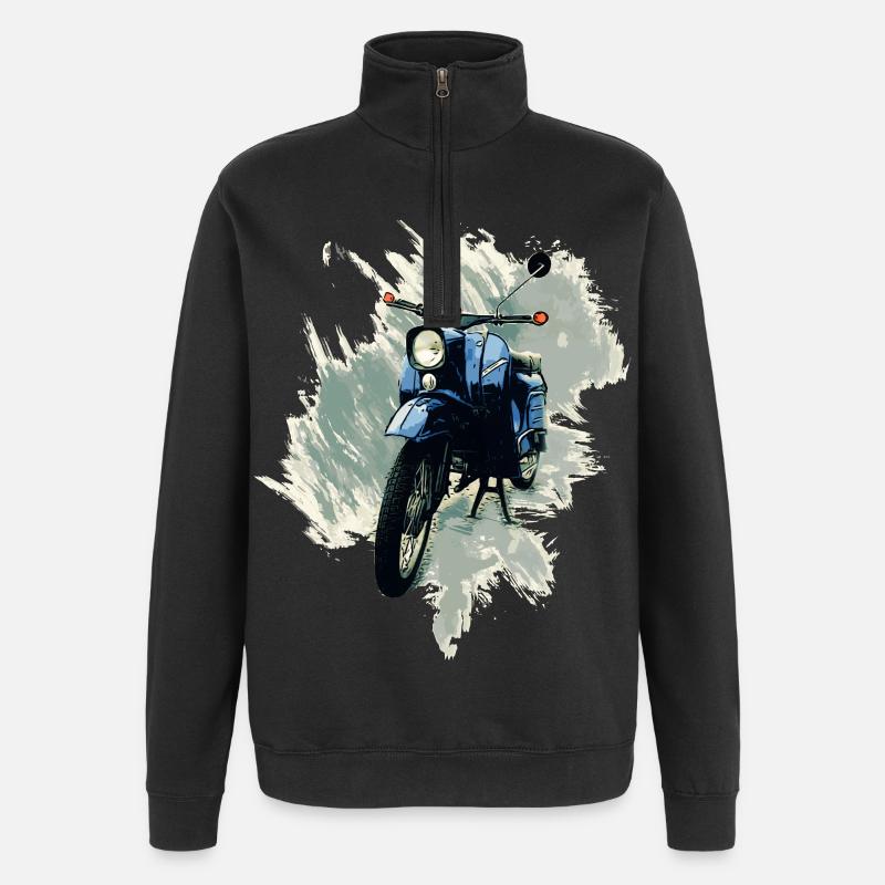 Simson Schwalbe - Quarter-Zip-Sweatshirt - Schwarz